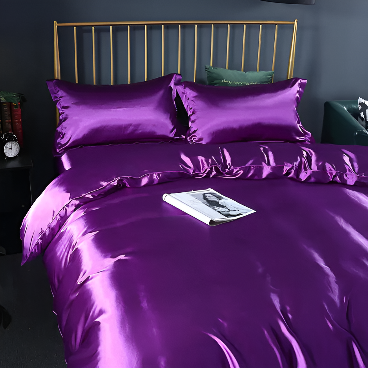 Parure de lit en soie naturelle et viscose | Virelle Maison