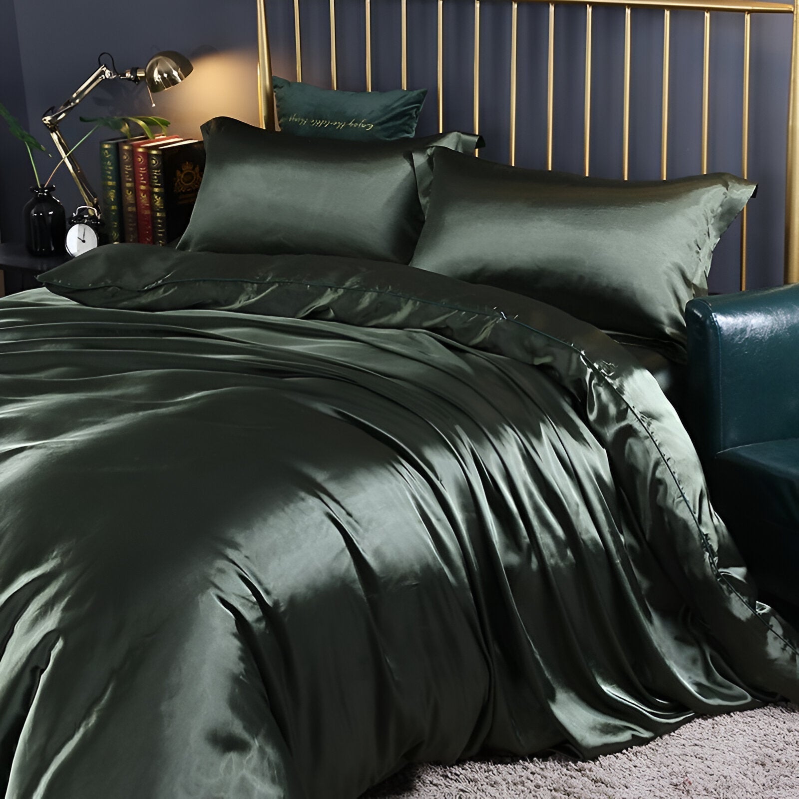 Parure de lit en soie naturelle et viscose | Virelle Maison