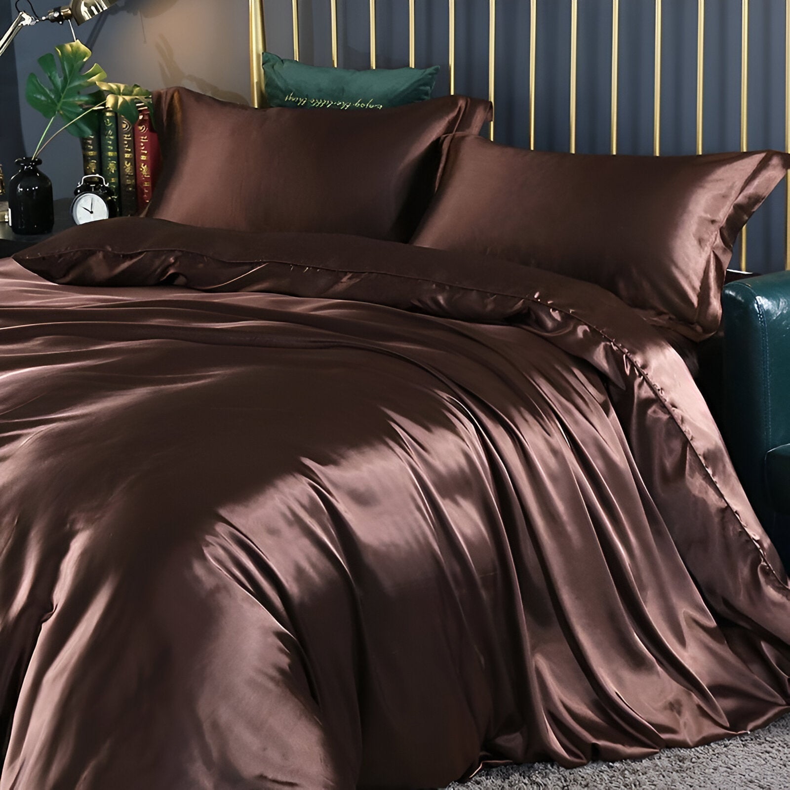 Parure de lit en soie naturelle et viscose | Virelle Maison