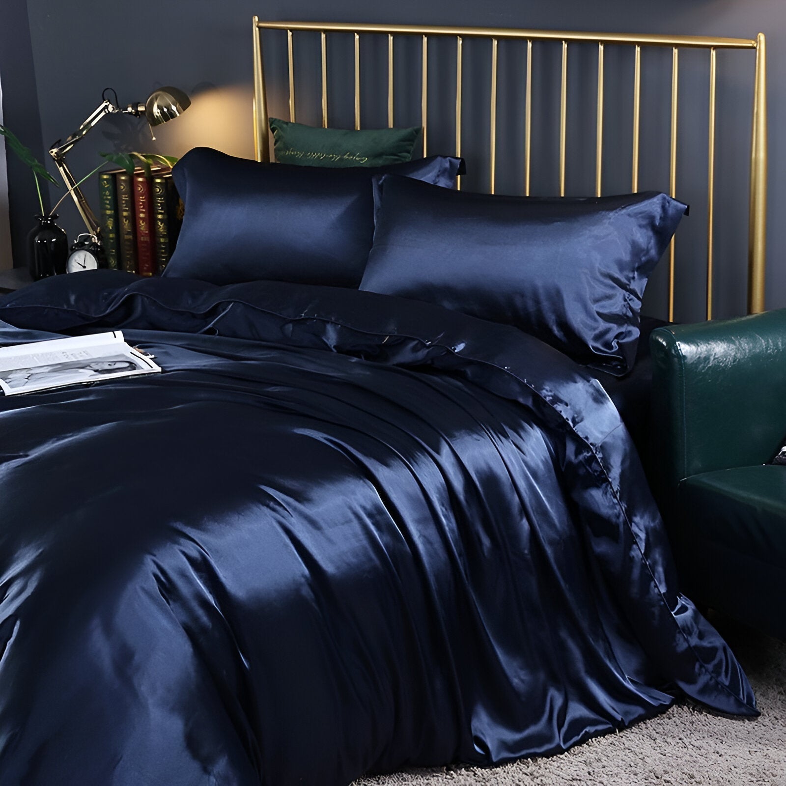 Parure de lit en soie naturelle et viscose | Virelle Maison