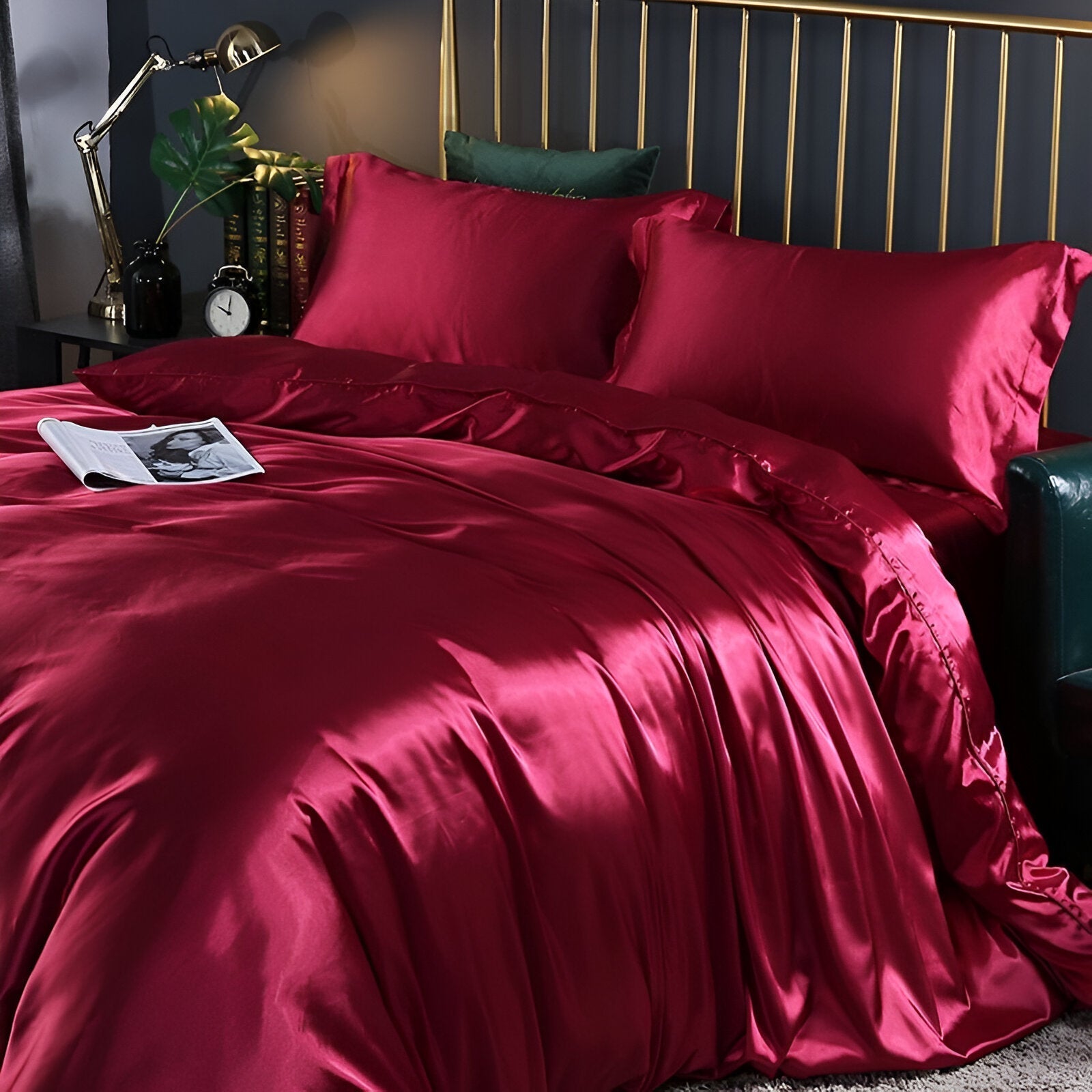 Parure de lit en soie naturelle et viscose | Virelle Maison