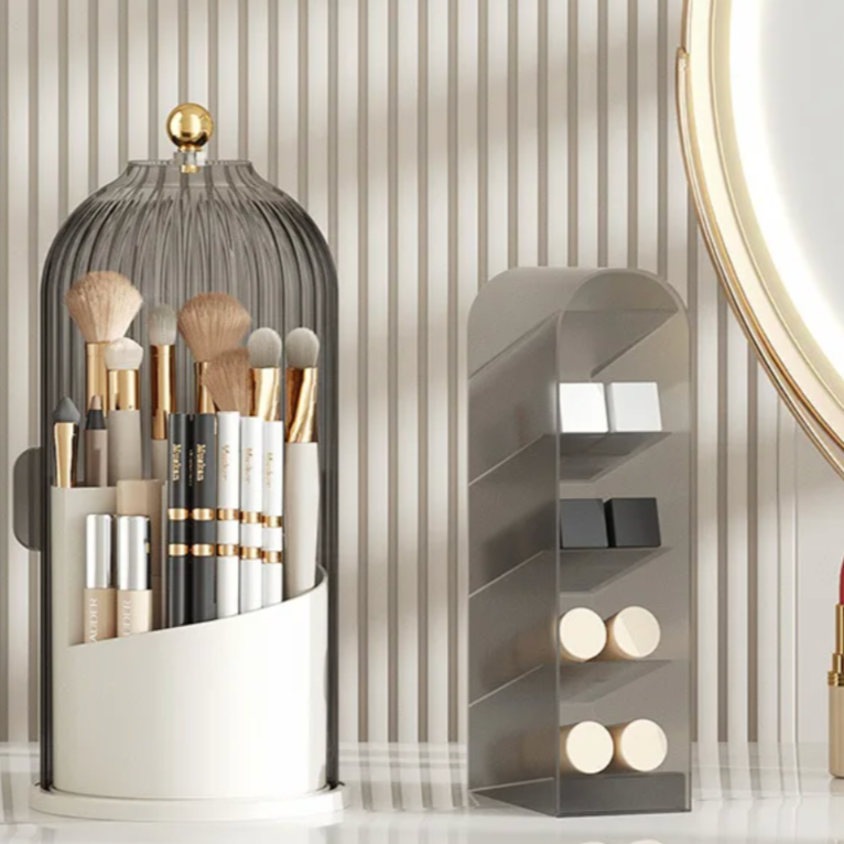 OrganizeLuxe – Luxe Acryl Cosmetica Organizer met 360° Rotatie