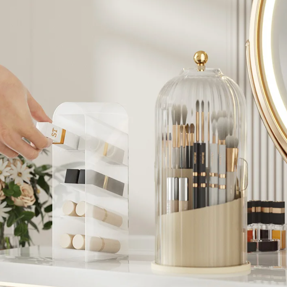 OrganizeLuxe – Luxe Acryl Cosmetica Organizer met 360° Rotatie