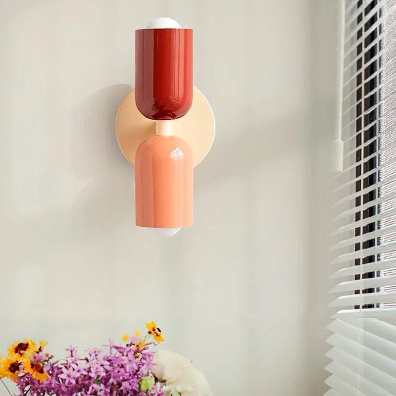 Virelle Maison - Applique murale double en verre coloré | Virelle Maison