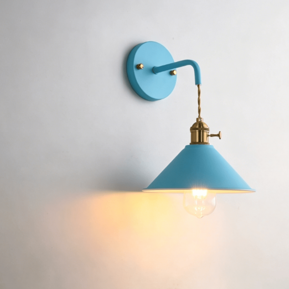 Virelle Maison - Applique murale en métal coloré au style rétro | Virelle Maison