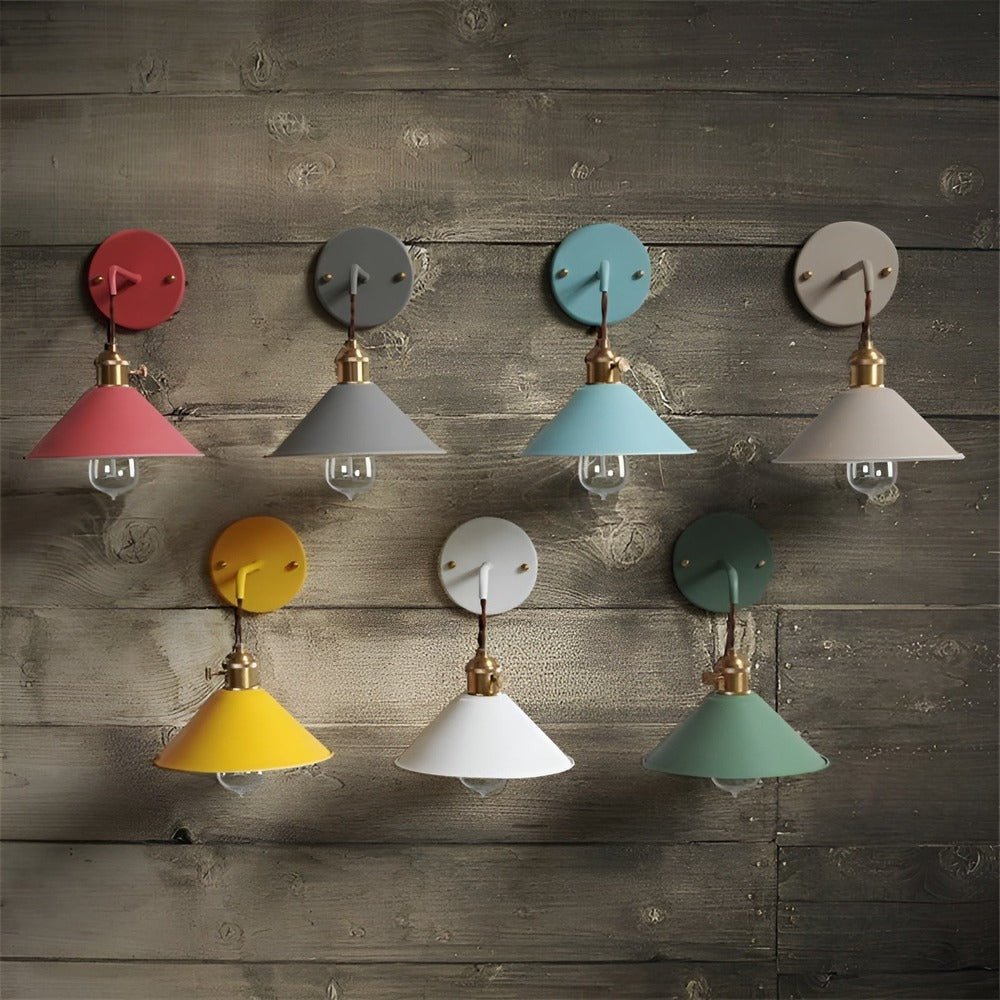Virelle Maison - Applique murale en métal coloré au style rétro | Virelle Maison