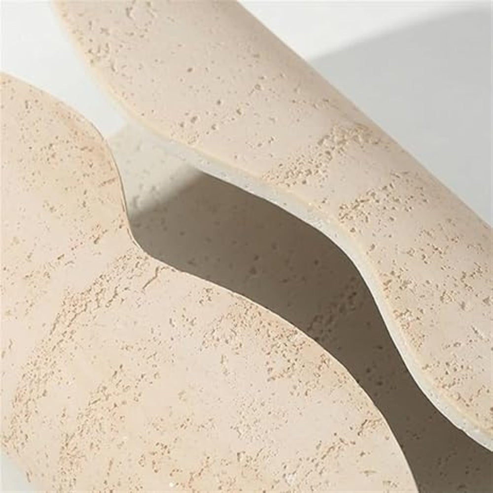 Virelle Maison - Boîte à mouchoirs en grès naturel au design courbé