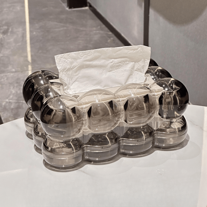Virelle Maison - Boîte à mouchoirs en résine transparente effet verre | Virelle Maison