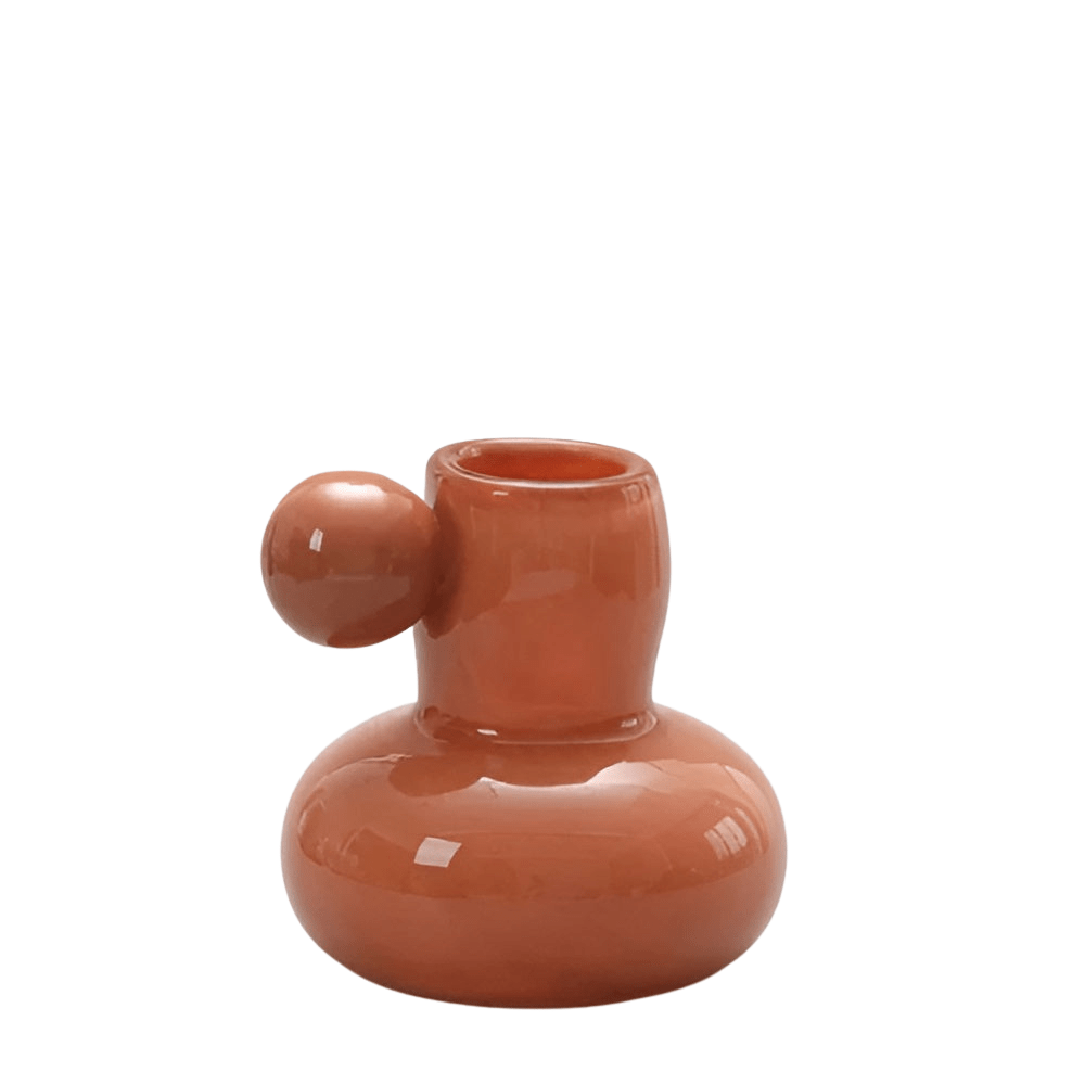 Virelle Maison - Bougeoir en verre soufflé forme sphérique style nordique