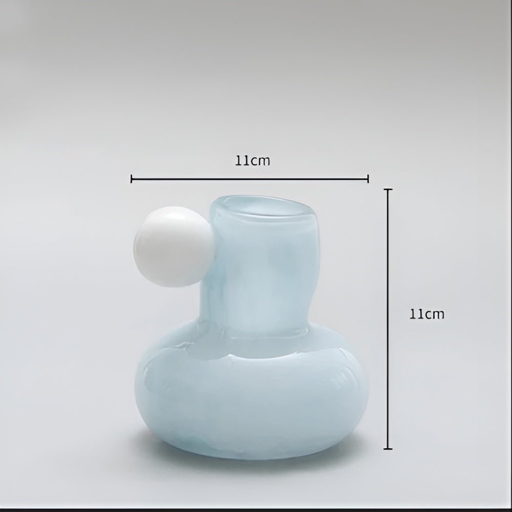 Virelle Maison - Bougeoir en verre soufflé forme sphérique style nordique