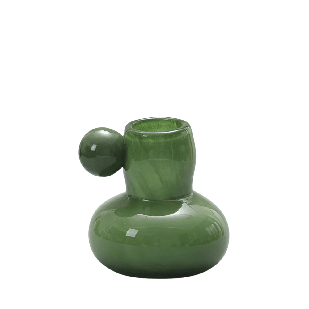 Virelle Maison - Bougeoir en verre soufflé forme sphérique style nordique