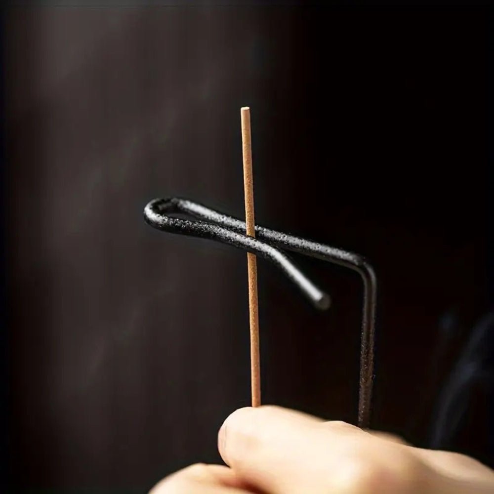 Virelle Maison - Brûleur d’encens en bois avec support métallique