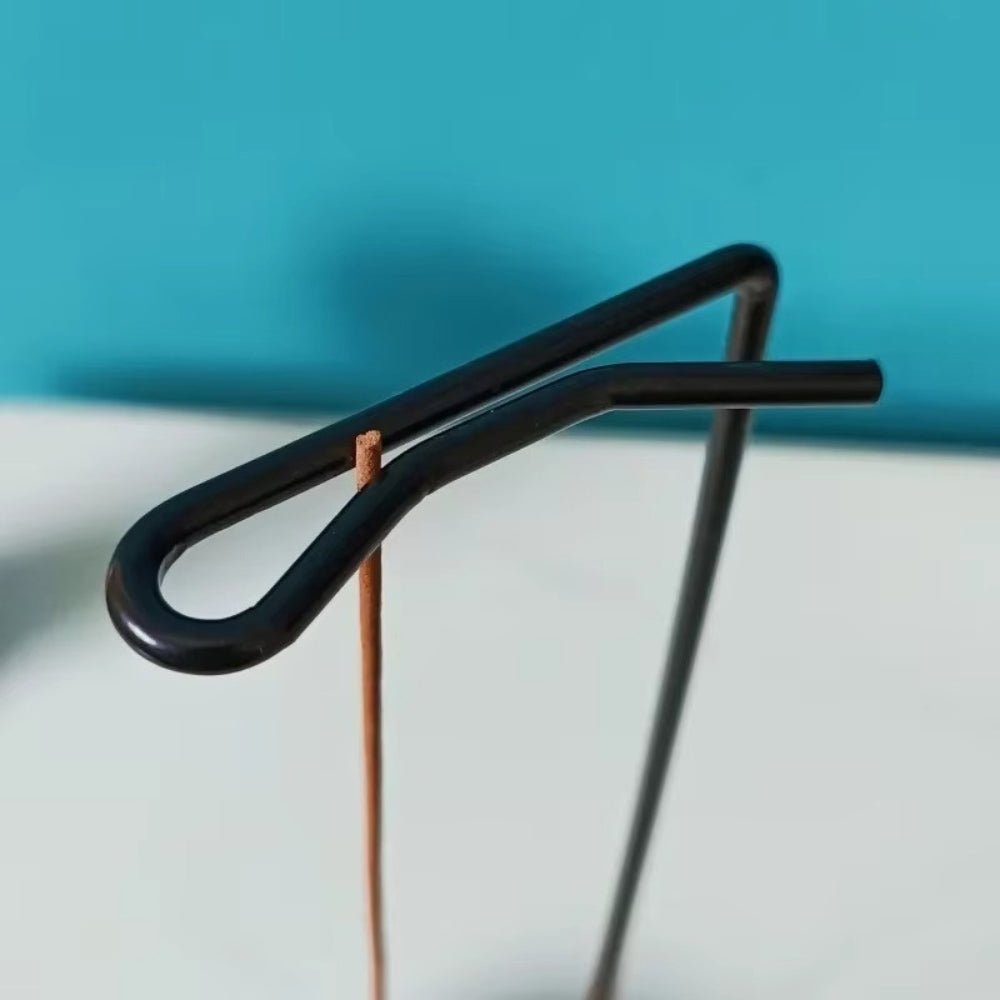 Virelle Maison - Brûleur d’encens en bois avec support métallique