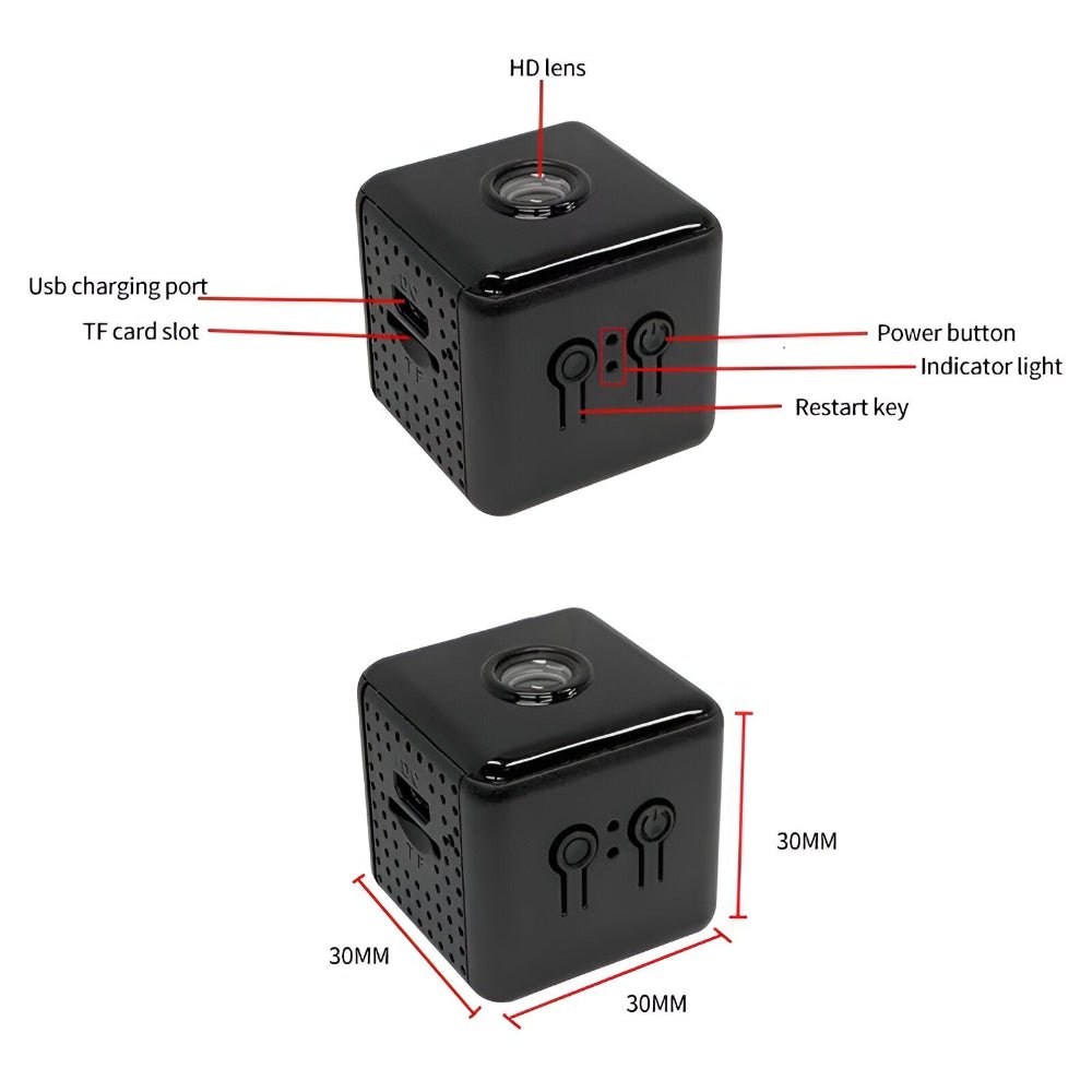 Virelle Maison - Caméra de surveillance WiFi compacte en plastique résistant | Virelle Maison