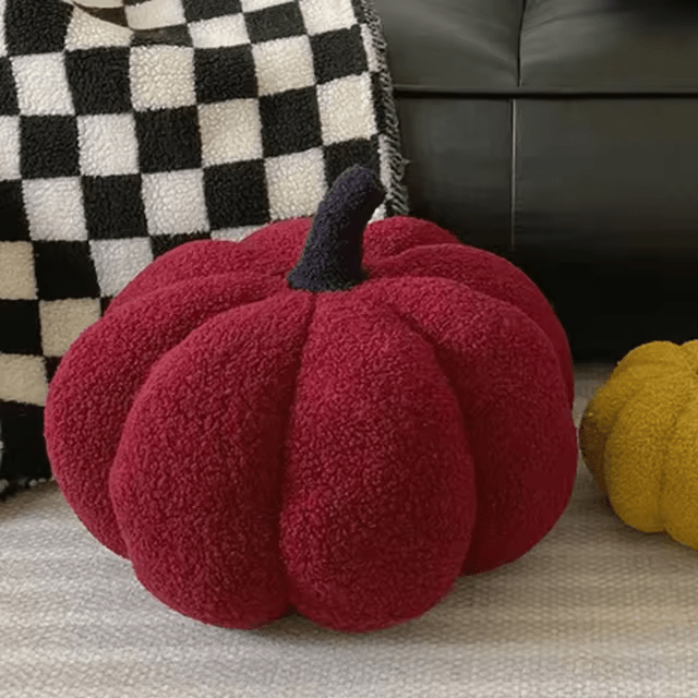 Virelle Maison - Coussin décoratif en forme de citrouille, tissu texturé | Virelle Maison
