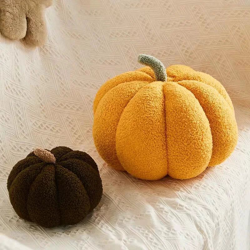Virelle Maison - Coussin décoratif en forme de citrouille, tissu texturé | Virelle Maison