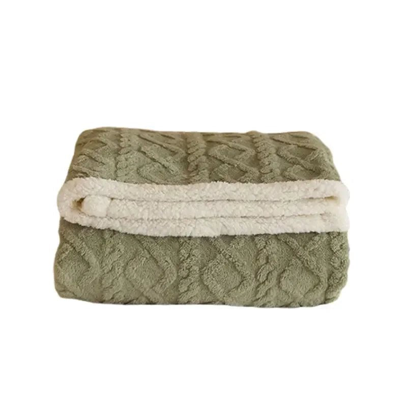 Virelle Maison - Couverture d’hiver en flanelle douce et laine d’agneau | Virelle Maison