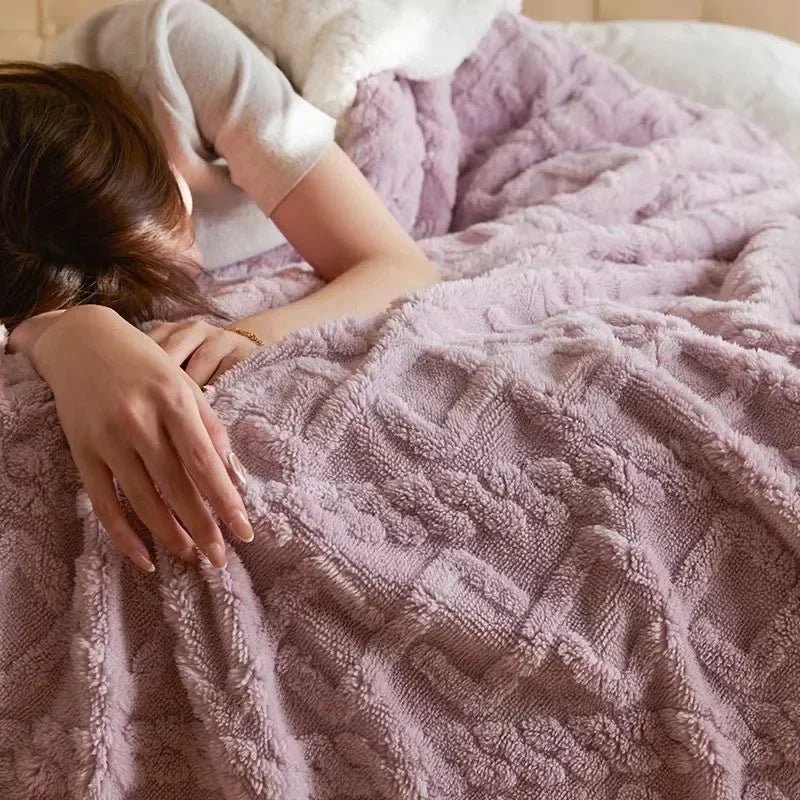 Virelle Maison - Couverture d’hiver en flanelle douce et laine d’agneau | Virelle Maison