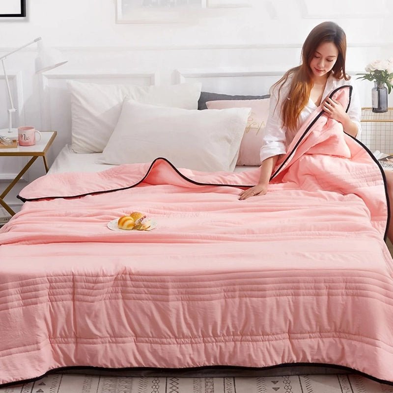 Virelle Maison - Couverture rafraîchissante en fibres respirantes, toucher doux | Virelle Maison