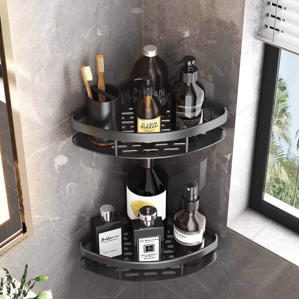 Virelle Maison - Étagère murale en aluminium mat pour douche | Virelle Maison
