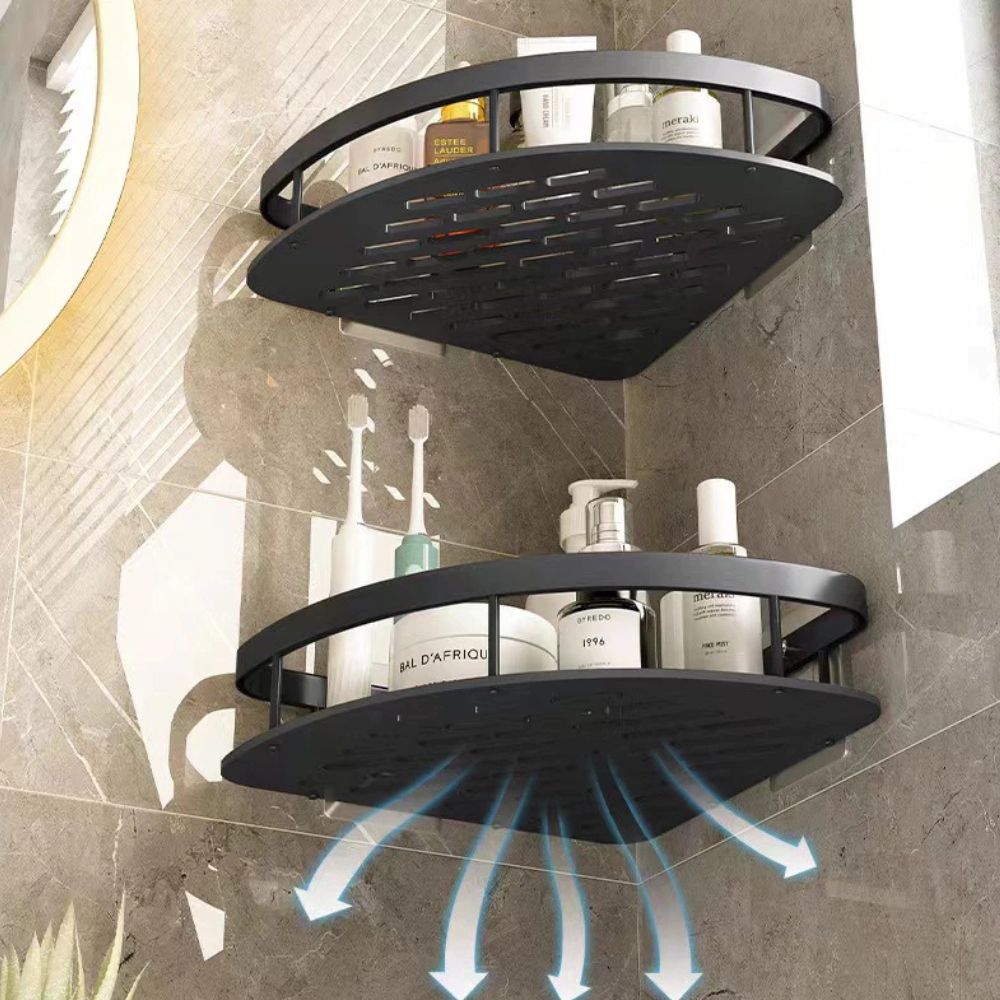 Virelle Maison - Étagère murale en aluminium mat pour douche | Virelle Maison
