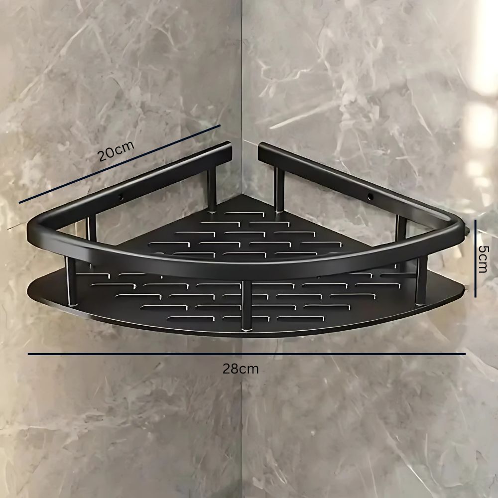 Virelle Maison - Étagère murale en aluminium mat pour douche | Virelle Maison