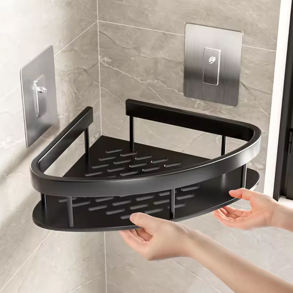 Virelle Maison - Étagère murale en aluminium mat pour douche | Virelle Maison