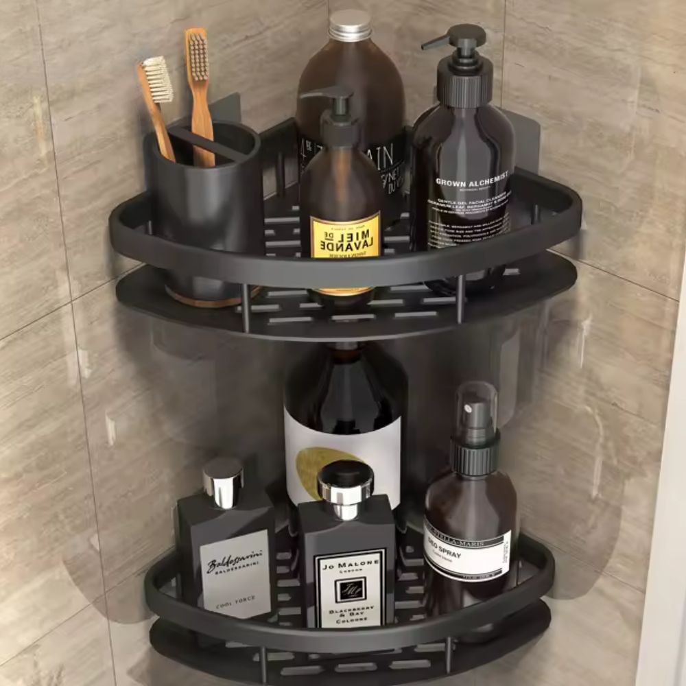 Virelle Maison - Étagère murale en aluminium mat pour douche | Virelle Maison