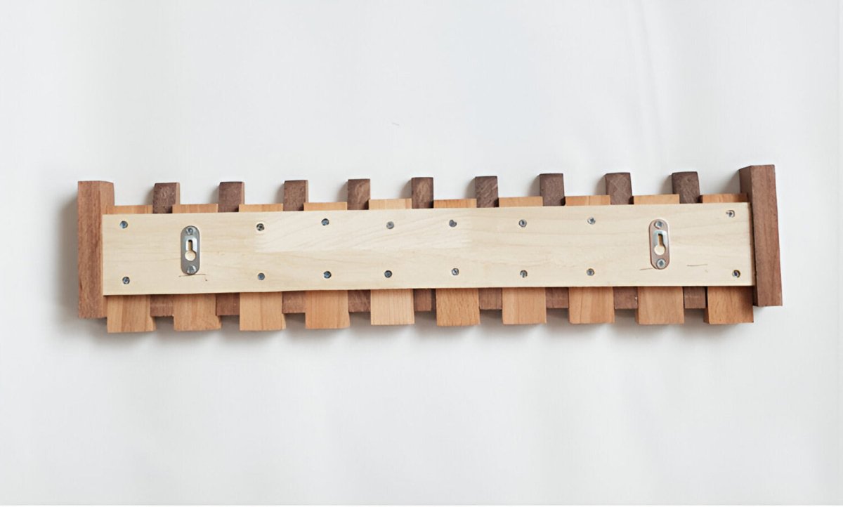 Virelle Maison - Étagère murale en bois avec crochets magnétiques pliables | Virelle Maison