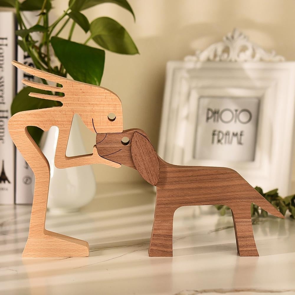 Sculpture décorative en bois sculpté à la main | Virelle Maison
