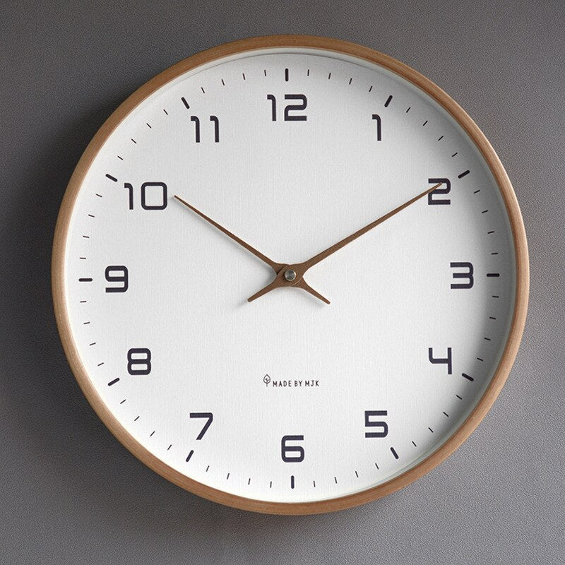 Virelle Maison - Horloge murale en bois minimaliste scandinave | Virelle Maison