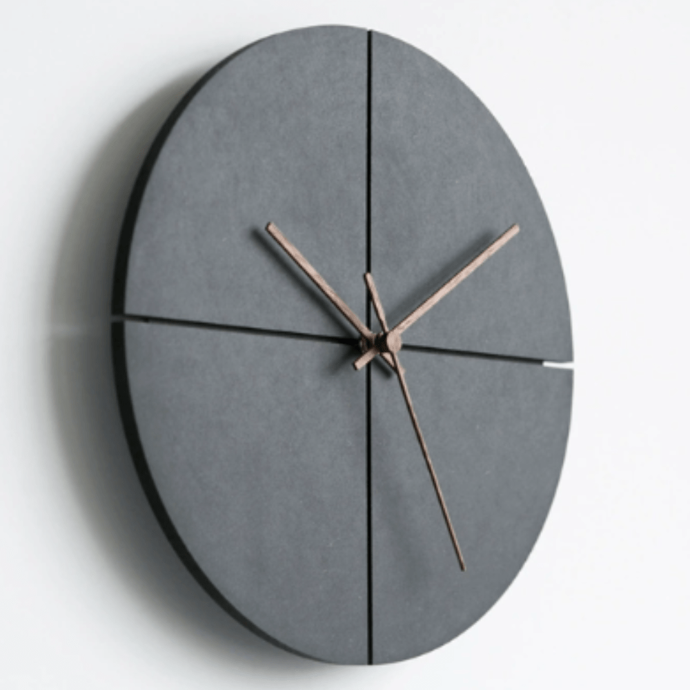 Virelle Maison - Horloge murale minimaliste en aluminium et verre trempé | Virelle Maison