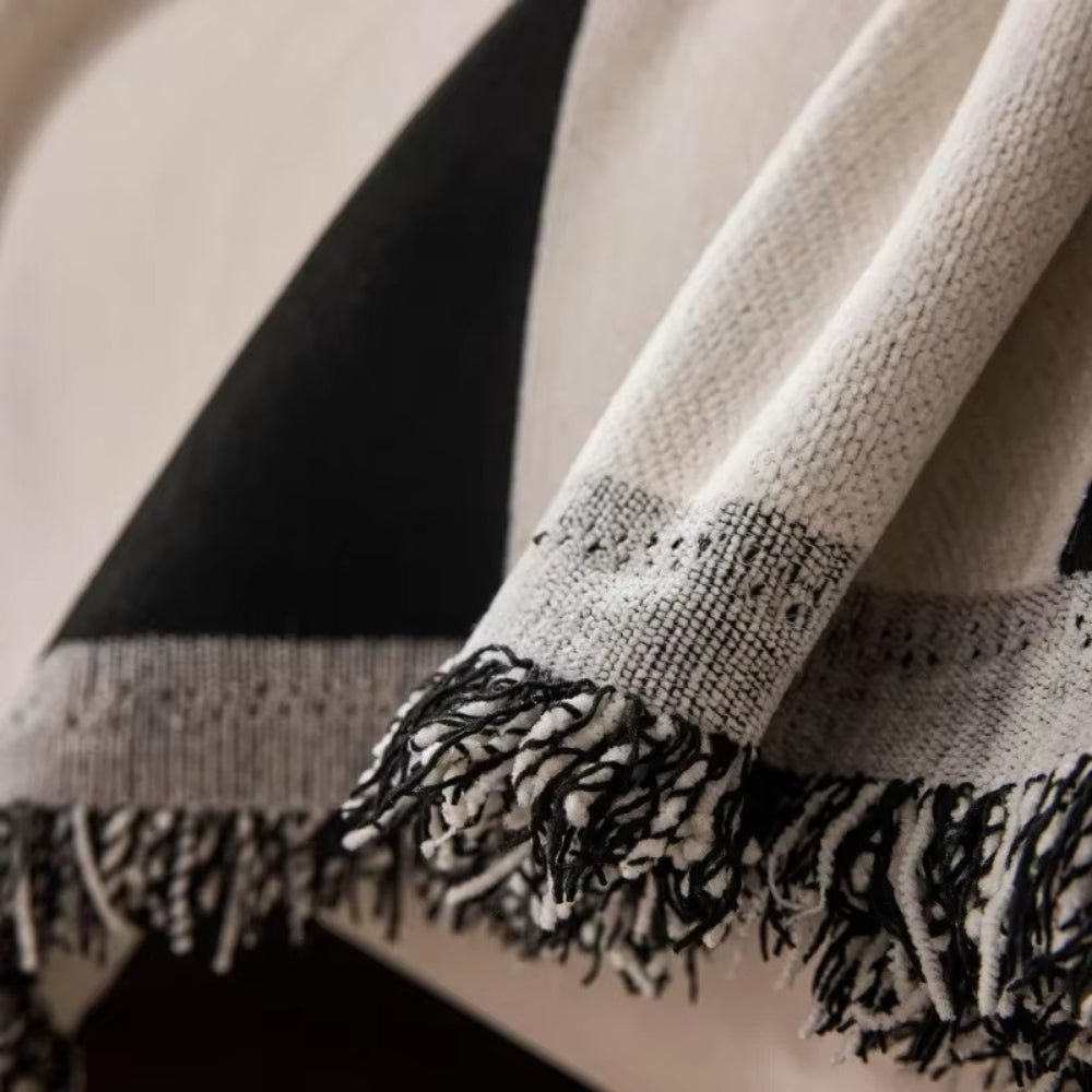 Virelle Maison - Housse de canapé en chenille texturée à motif jacquard bohème | Virelle Maison