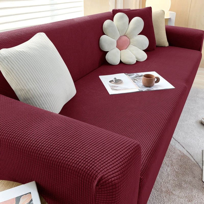 Virelle Maison - Housse de canapé extensible en tissu texturé | Virelle Maison