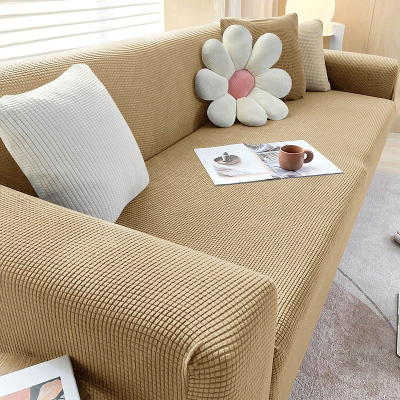Virelle Maison - Housse de canapé extensible en tissu texturé | Virelle Maison