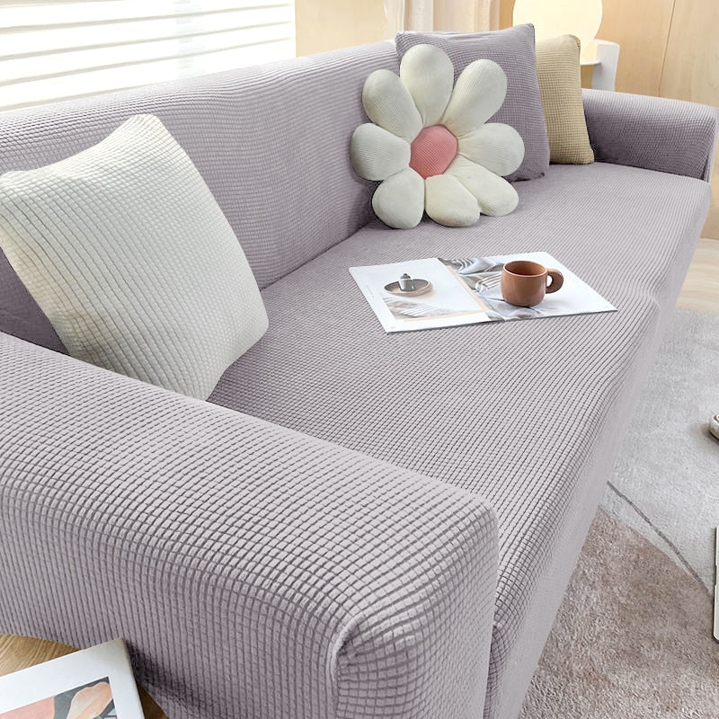 Virelle Maison - Housse de canapé extensible en tissu texturé | Virelle Maison