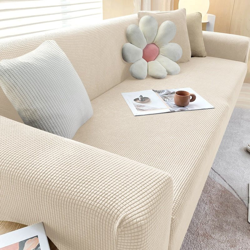 Virelle Maison - Housse de canapé extensible en tissu texturé | Virelle Maison