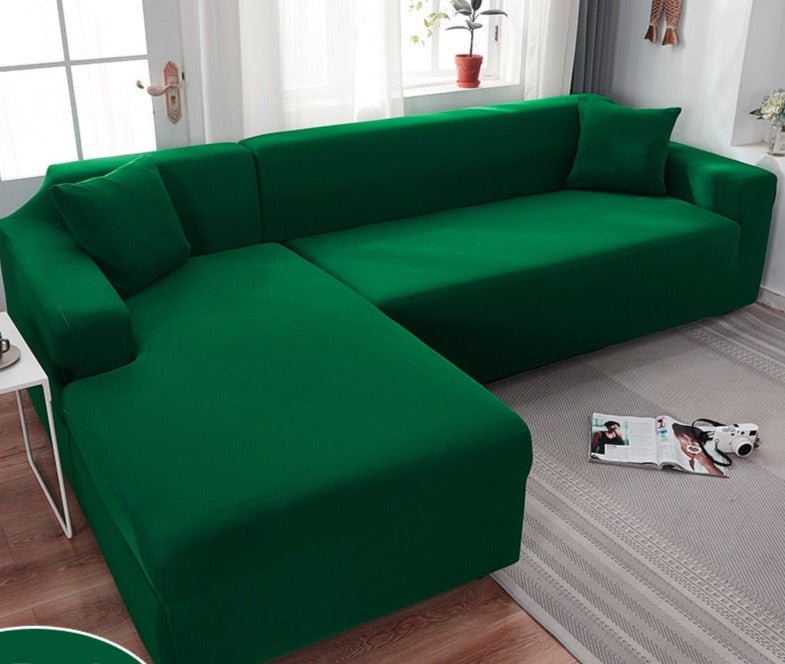 Virelle Maison - Housse de canapé extensible en tissu uni imperméable | Virelle Maison