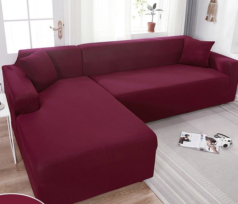Virelle Maison - Housse de canapé extensible en tissu uni imperméable | Virelle Maison