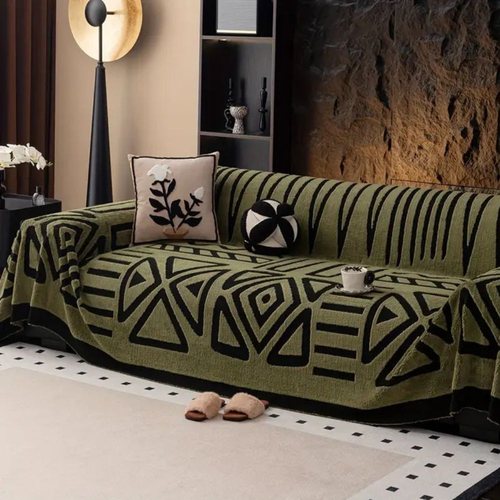 Virelle Maison - Housse de canapé jacquard en microfibre texturée | Virelle Maison