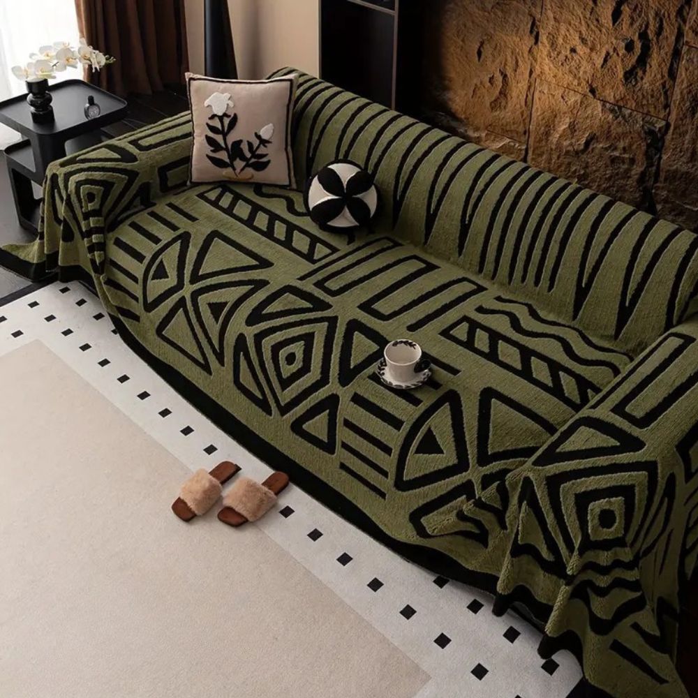 Virelle Maison - Housse de canapé jacquard en microfibre texturée | Virelle Maison