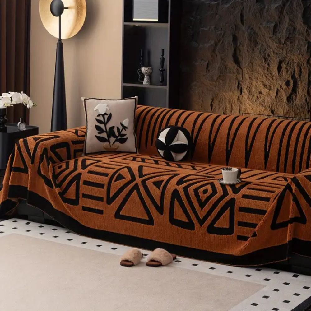 Virelle Maison - Housse de canapé jacquard en microfibre texturée | Virelle Maison