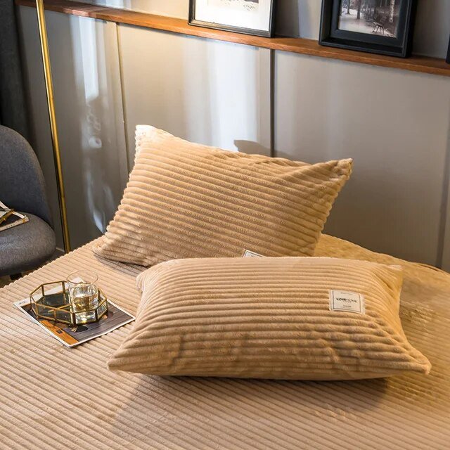Virelle Maison - Housse de couette en velours texturé – Toucher doux et chaleureux | Virelle Maison