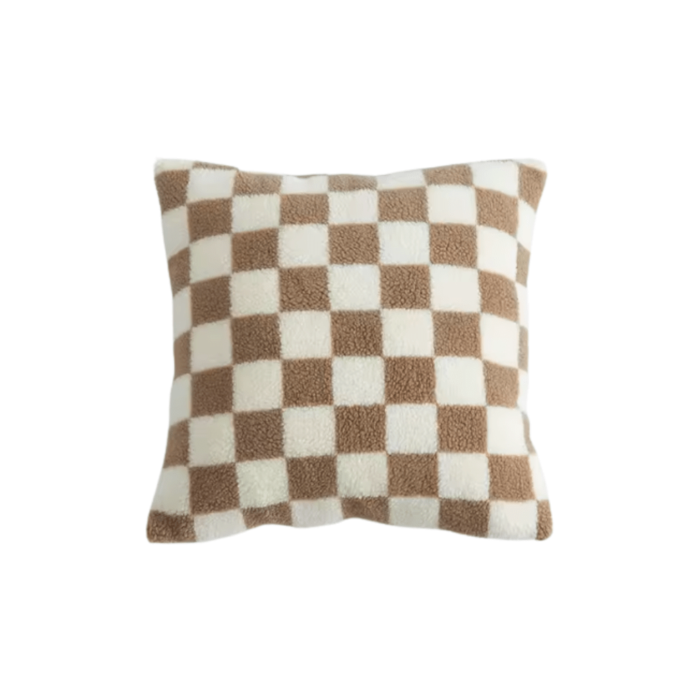 Virelle Maison - Housse de coussin à carreaux en coton texturé | Virelle Maison