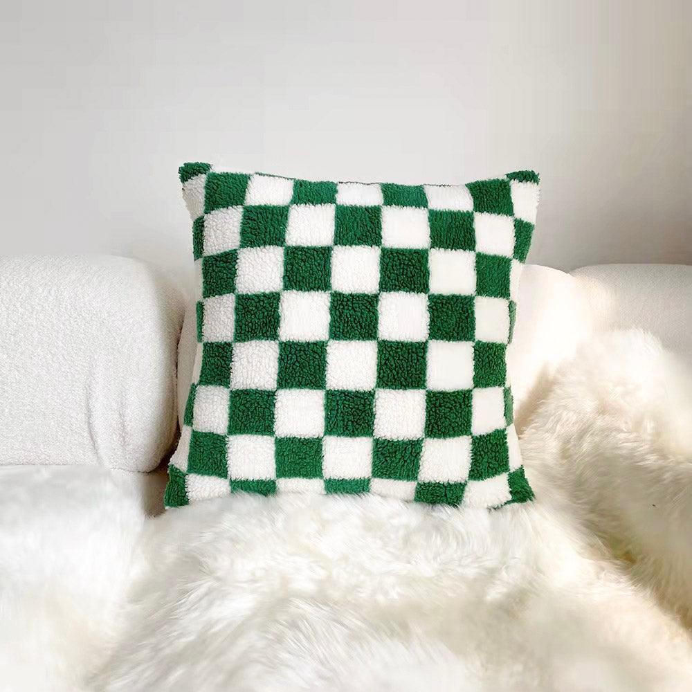 Virelle Maison - Housse de coussin à carreaux en coton texturé | Virelle Maison