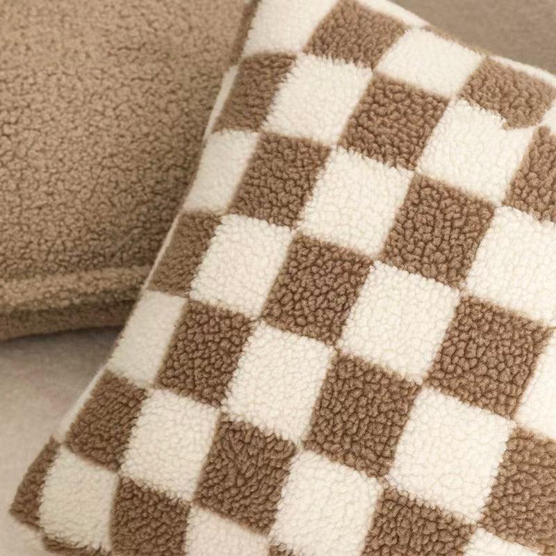 Virelle Maison - Housse de coussin à carreaux en coton texturé | Virelle Maison