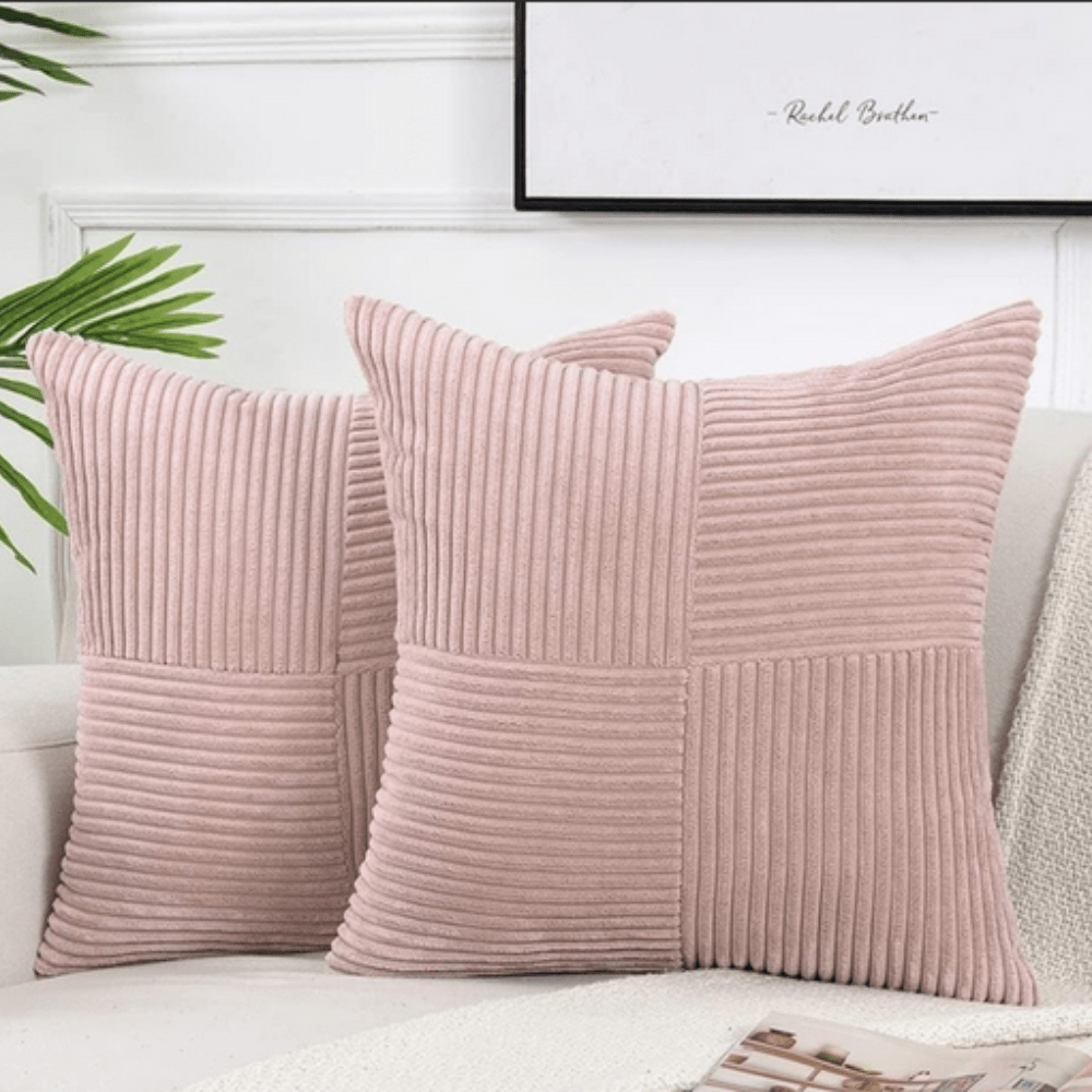 Virelle Maison - Housse de coussin côtelée en velours côtelé lavable | Virelle Maison