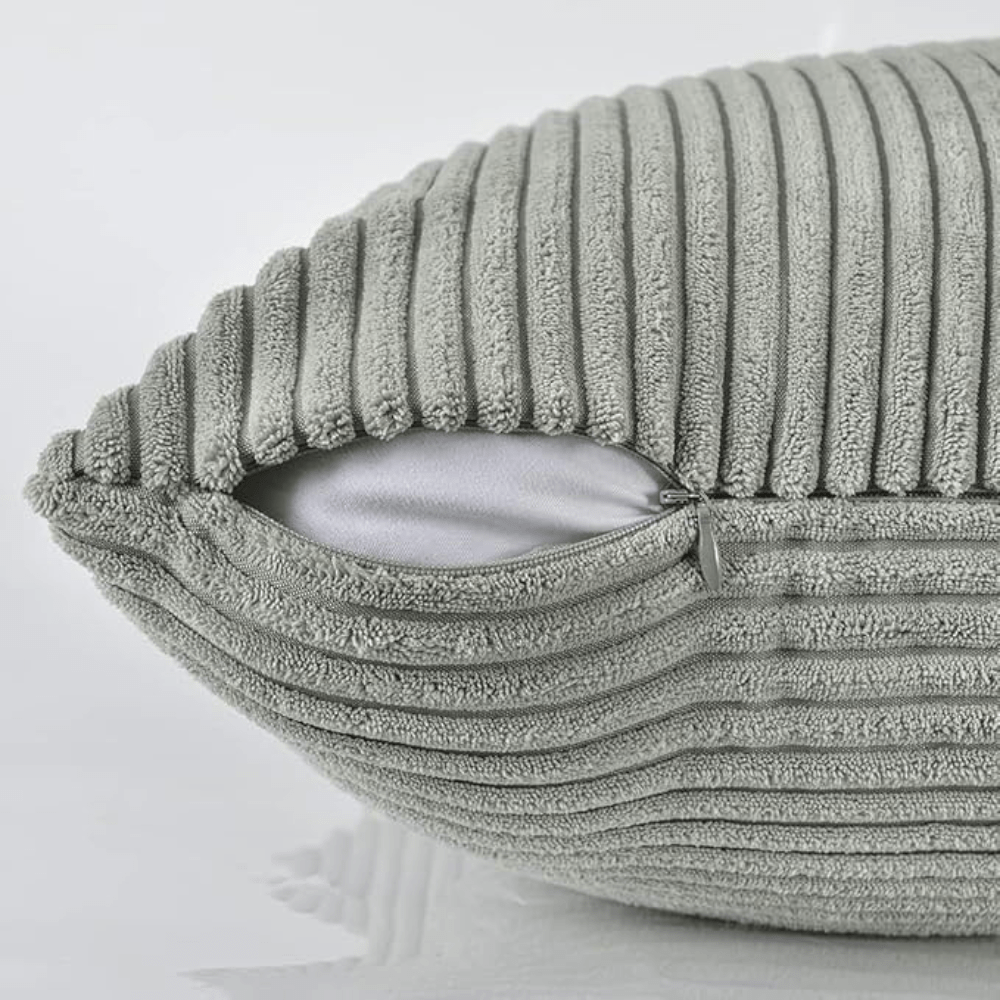 Virelle Maison - Housse de coussin côtelée en velours côtelé lavable | Virelle Maison