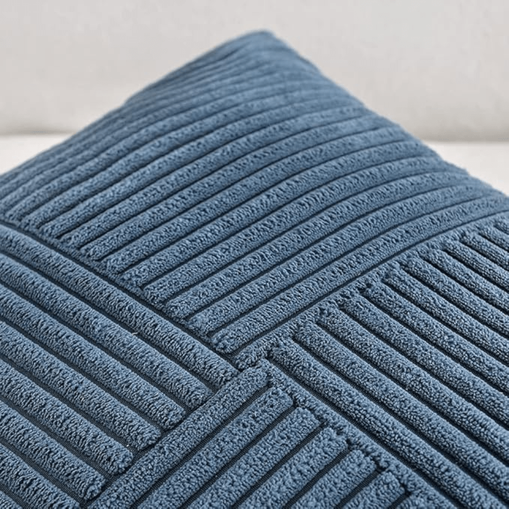 Virelle Maison - Housse de coussin côtelée en velours côtelé lavable | Virelle Maison
