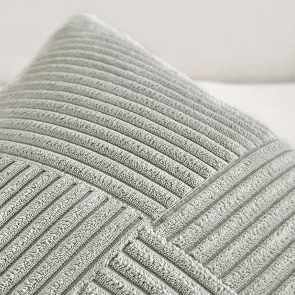 Virelle Maison - Housse de coussin côtelée en velours côtelé lavable | Virelle Maison